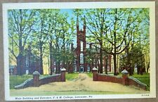 Franklin and Marshall College. Lancaster, Pennsylvania Vintage Postcard. PA picture