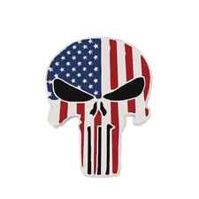 THE PUNISHER PIN Stars & Stripes Skull Law Enforcement Gift Enamel Lapel Brooch picture
