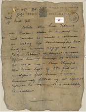 RMS TITANIC RARE BELFAST TELEGRAM REPLICA APRIL15, 1912 picture