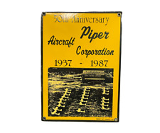 Rare 50th Anniversary Piper Aircraft Corporation Metal Sign - Smoky Mountains picture