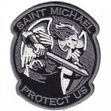 Motorcycle Biker Jacket / Vest Patch SAINT MICHAEL PROTECT US 3