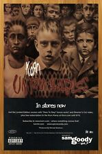 2002 Korn Untouchables Vintage Print Ad/Poster Album CD LP Music Promo Art 00s picture