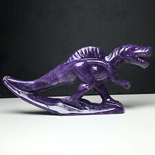 167g Natural Crystal.Purple Mica Stone. Hand-carved. The Exquisite Tyrannosaurus picture
