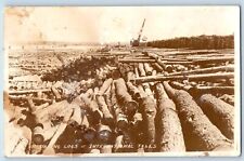 Little Falls Minnesota MN Postcard RPPC Photo Lumber Yard 1938 Posted Antique picture