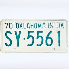 1970 United States Oklahoma Sequoyah County Passenger License Plate SY-5561 picture