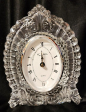 Crystal Clear Vintage Leaded Crystal Quartz Clock picture