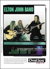 Elton John Band John Jorgenson Davey Johnstone Bob Birch 1997 Ovation guitar ad picture