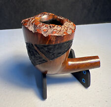 Johs Dark WALNUT HAND MADE IN DENMARK Vintage Smoking PIPE No Stem CLASSIC STYLE picture