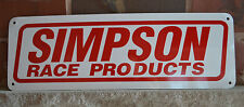 SIMPSON RACE PRODUCTS RACING GEAR ADVERTISING LOGO GARGE SIGN HOTROD DRAGSTER 10 picture