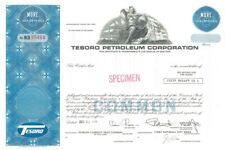 Tesoro Petroleum Corporation - 1974 dated Specimen Stock Certificate - Also Know picture