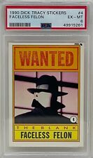 MADONNA 1990 Topps DICK TRACY Faceless Felon BLANK ROOKIE STICKER CARD #4 PSA picture