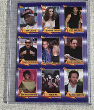 50 Cent ROOKIE REVIEW STARS GALORE Kiss Full Uncut Card Sheet OPRAH WINFREY NM+ picture
