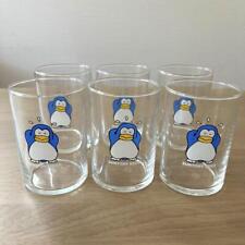 SUNTORY BEER Papipu Penguin Glass Tumbler Set Showa Retro Vintage Japan USED picture