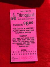 1993 Disneyland PINK $6.00 Parking Ticket DISNEY 100 YEARS OF WONDER E7 picture