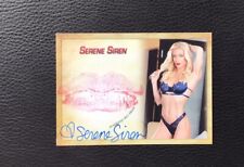 Adult Film Star AVN Director Serene Siren Kiss Card Autograph picture