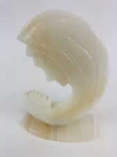 MARBLE/GLASS MADONNA MOTHER AND CHILD MOTHER MARY BABY JESUS FIGURINE picture