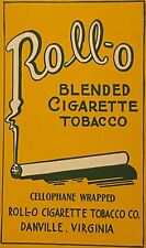 Antique Vintage Rollo Cigarette Tobacco Box, Danville, VA 1910s - 1920s picture