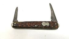 Vintage New York Knife Co Walden Hammer Brand Senator #2048 Folding Pocket Knife picture