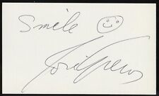 José Greco d2000 signed autograph 3x5 Cut American Flamenco Dancer Choreographer picture