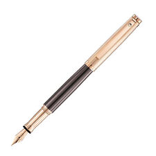 Waldmann Tuscany Fountain Pen in Chocolate with Rose Gold, Steel Nib - Fine NEW picture