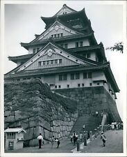 Osaka Castle National Shrine Japan Shogun Fortress Vintage House 8X10 Photo picture