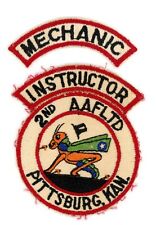 WW2 WWII USAAF 2nd AAFLTD Pittsburg, Kansas with attached Instructor & Mechanic picture