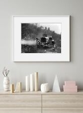 Photo: Buick roadster on rocky country road,1909,automobile,man driving picture
