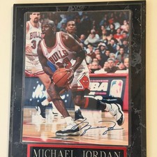 Michael Jordan Autographed Basketball Photo w COA picture