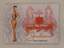 2015 Bench Warmer Sin City Sara Underwood Card Autograph Orange Benchwarmer picture