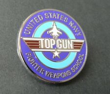 TOP GUN FIGHTER WEAPONS SCHOOL LAPEL PIN 1 INCH US NAVY USN TOM CRUISE MAVERICK picture