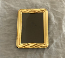 Vintage SOLID BRASS Free Standing 5x7 Photo FRAME Hand Polished Lacquer Coated picture
