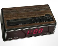 VINTAGE SPARTUS 1108 ALARM CLOCK: Red LED display, 1980's  TESTED-WORKS  picture