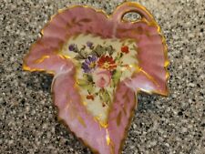  Limoges Marks Leaf Tray | Exquisite 14k Gold Hand Painted Porcelain picture