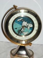 1990 Vintage Seiko Rotational World Globe Quartz Clock QQZ292G Mantel Desk VGC picture