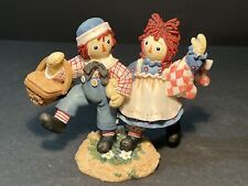 Enesco Raggedy Ann & Andy Figurine How Nice To Have Such A Happy Sunny Friend 4” picture