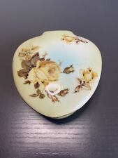 Antique French Porcelain Hand Painted Trinket Box picture