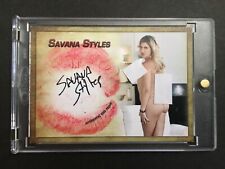 2017 Collectors Expo Model Savana Styles Autographed Kiss Card picture