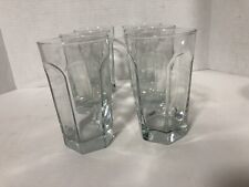 Vintage Anchor Hocking Courtney Clear Set of 6 Tumbler Drinking Glasses 5.25 in picture