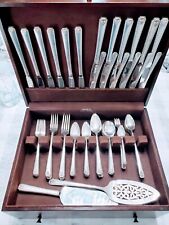 Oneida Bordeaux Prestige-Place  COMPLETE 97 piece, 6 Place Settings with a chest picture