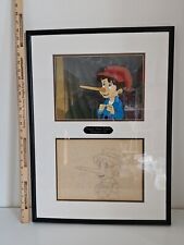1987 Original Hand Painted Production Cel Drawing PINOCCHIO AND EMPEROR Cartoon picture