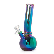 8'' Rainbow Colorful Glass Bong Hookah Water Pipe Shisha Bong Same day Shipping picture