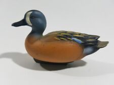 Jett Brunet Ducks Unlimited Blue Wing Teal Duck Decoy Figurine 2007 / 3.5