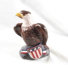 American Eagle Coin Bank Hard Plastic Made in Hong Kong Patriotic USA Vintage picture