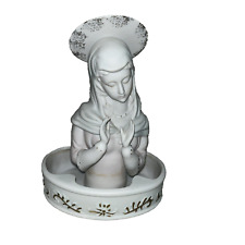 Napco Vintage Blessed Virgin Mary Water Well For Holy Water Catholic Planter picture