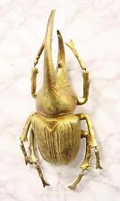 Ebros Large Gold Leaf Resin Hercules Beetle Wall Sculpture Table Decor Figurine picture
