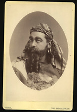 RARE 19TH CENTURY PHOTO OPERA SINGER AS KING OF EGYPT IN AIDA - MORA picture