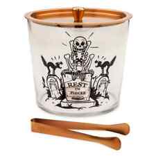 Disney Skeleton Dance Ice Bucket with Tongs & Lid Silly Symphony Halloween New picture
