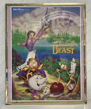 Vintage Beauty And The Beast Movie Poster Frame Walt Disney Printed USA OSP 1991 picture
