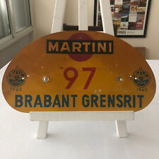1962 RAC Zuid Brabant Grensrit Car Rally Rallye Participant Plate w/ Martini Ad picture