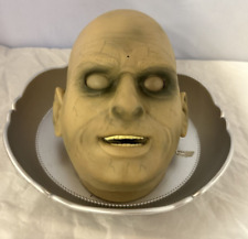Gemmy Halloween Uncle Fester Jeeves Head Candy Dish Motion Activated Tray Décor picture